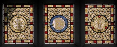 Drawing Room Windows with Netherlandish Roundels by Augustus Welby Northmore Pugin